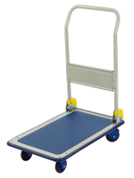 Plattformwagen klappbar robust - Vollgumi-Lenk-und Bockrollen