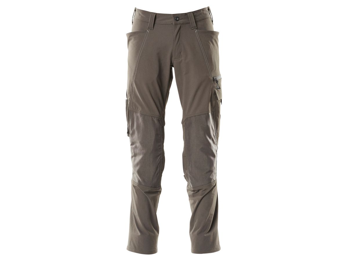 Hose mit Knietaschen Gr. 82C54 - dunkelanthrazit, 92% NY/8% EL, 250 g/m2