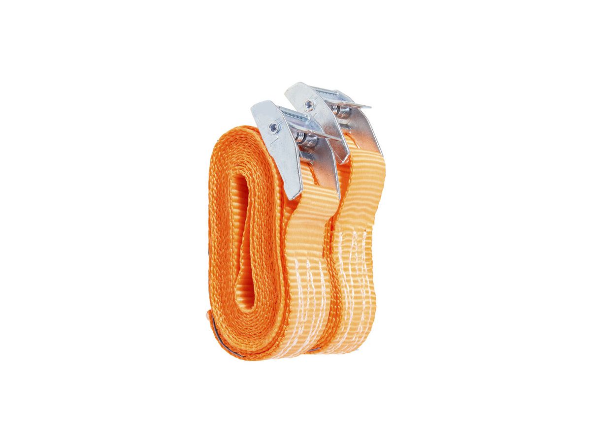 Umreifungsgurt (2er SET) 25 mm orange - 2.5 Meter