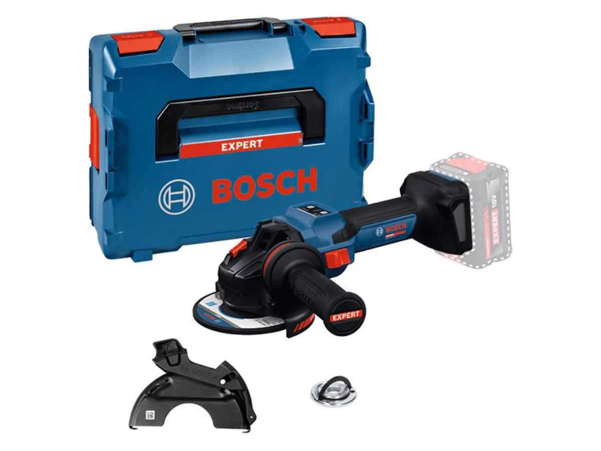 Akku-Winkelschleifer 125mm 1500W - Bosch, EXWS18V-15S (solo; L-Boxx)