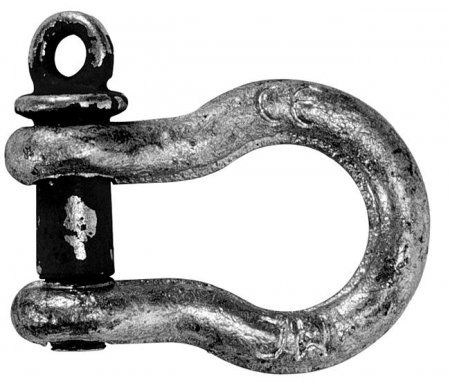 H-Schäkel geschweift