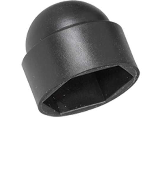 Sechskantschutzkappe Polyäthylen schwarz