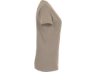 Damen-V-Shirt Performance Gr. 5XL, khaki - 50% Baumwolle, 50% Polyester, 160 g/m²