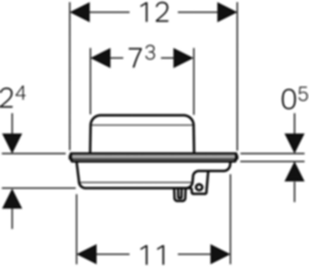 Geberit Siphoneinsatz Siphonierhöhe 27mm - zu Bodenabläufen 13 x 13 cm
